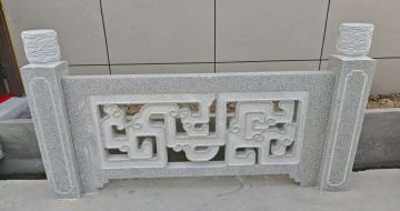 崇左芝麻白河道栏杆 桥栏杆