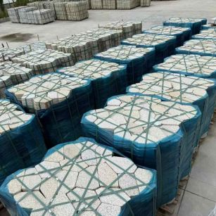 崇左黄金麻冰裂纹 碎拼