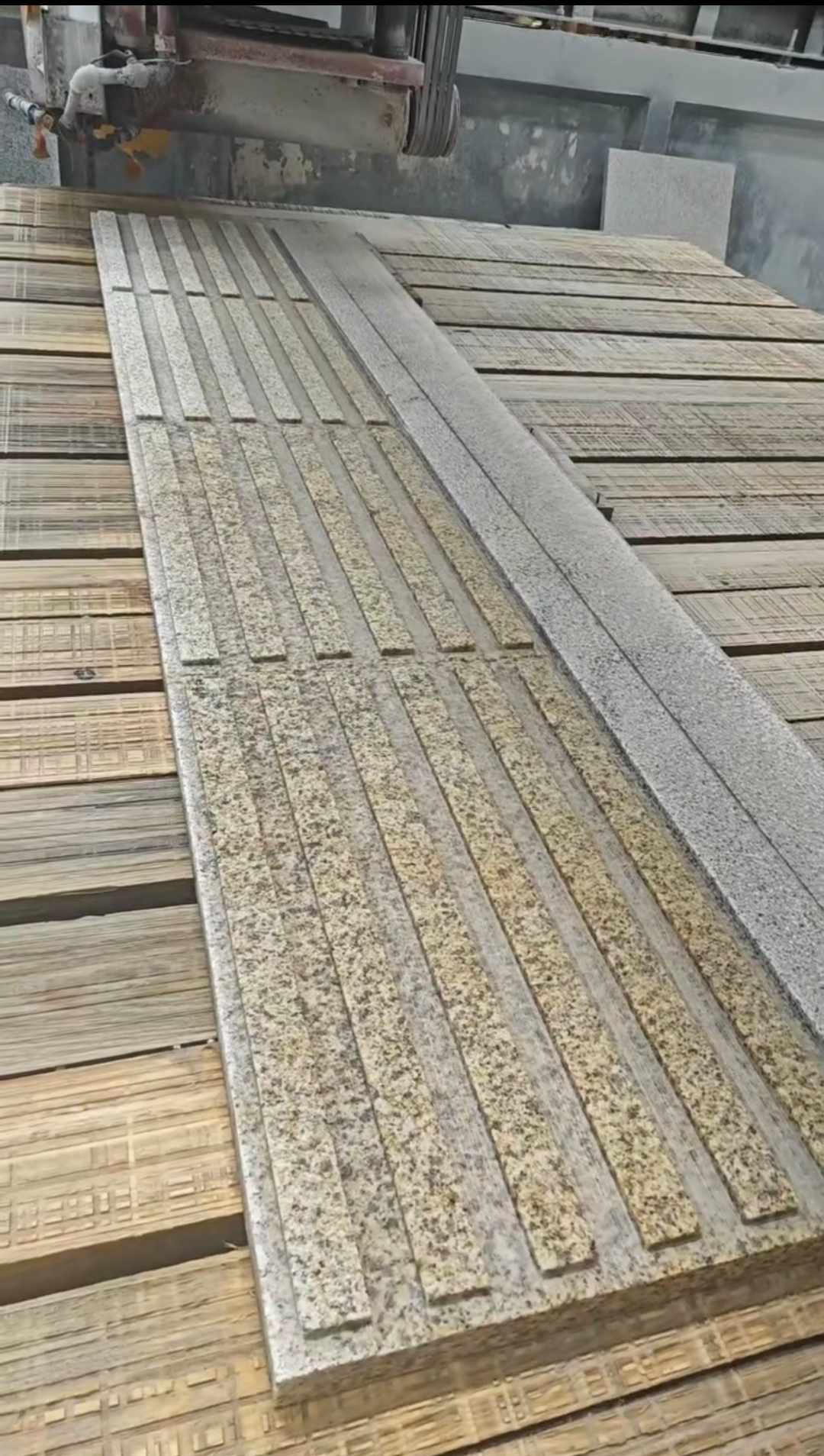 崇左黄金麻盲道石 盲条